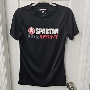 Spartan Sprint Black T-Shirt